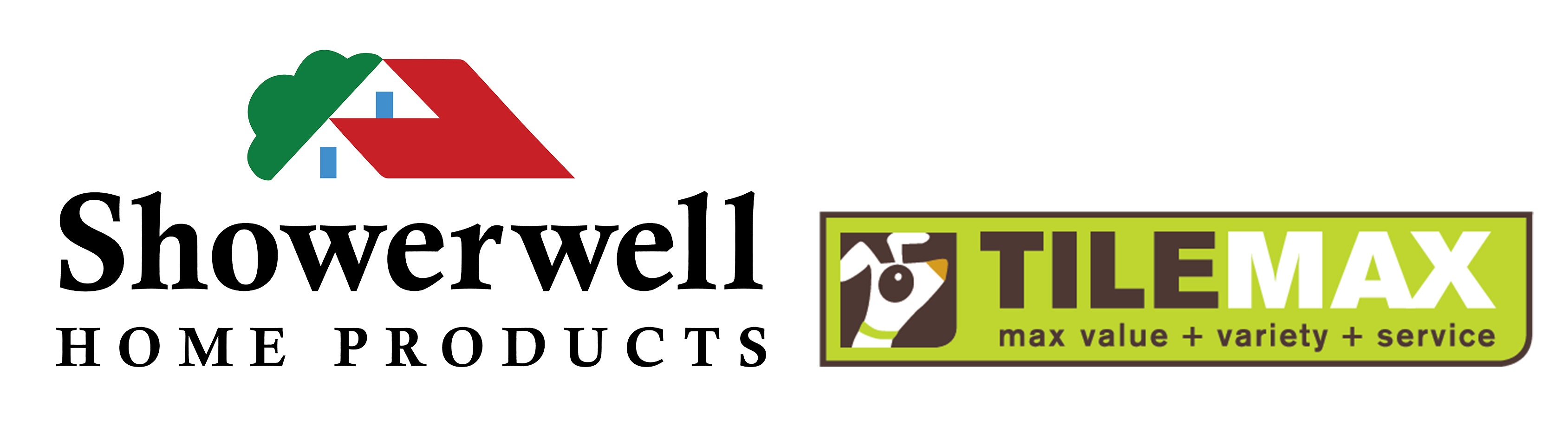 Showerwell + Tilemax logos landscape